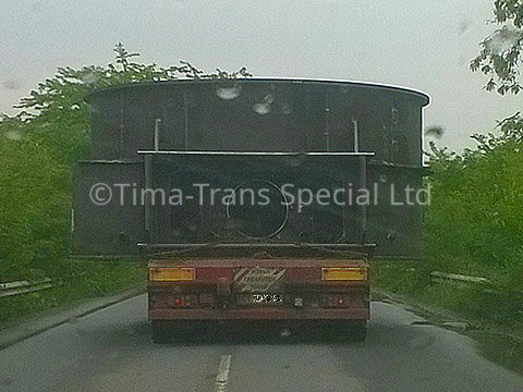 Oversized transport of industrial equipment